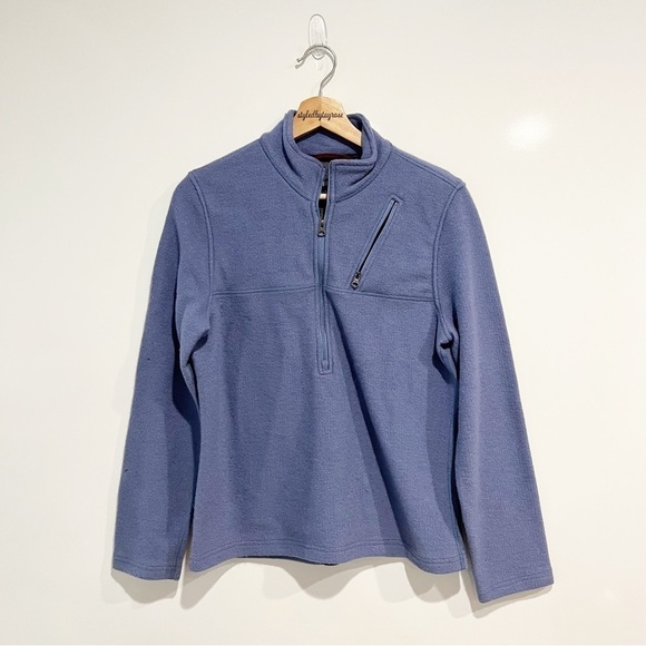 Ibex Wool 1/2 Zip Fleece Pullover Sweater Sweatshirt - Picture 10 of 10